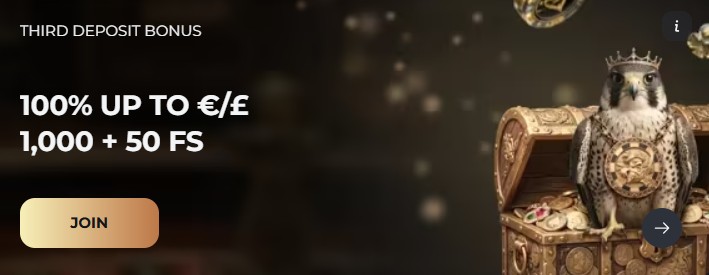 THIRD DEPOSIT BONUS